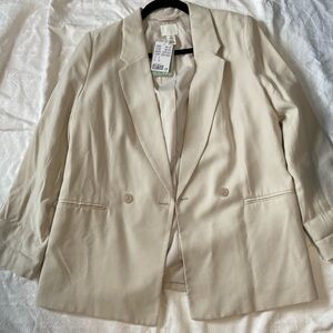 H&M Oversized Cream Blazer